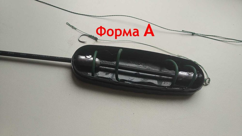 Снасть Руминский флет.  кормушка XXXXL.Снасть на Коропа  та амура