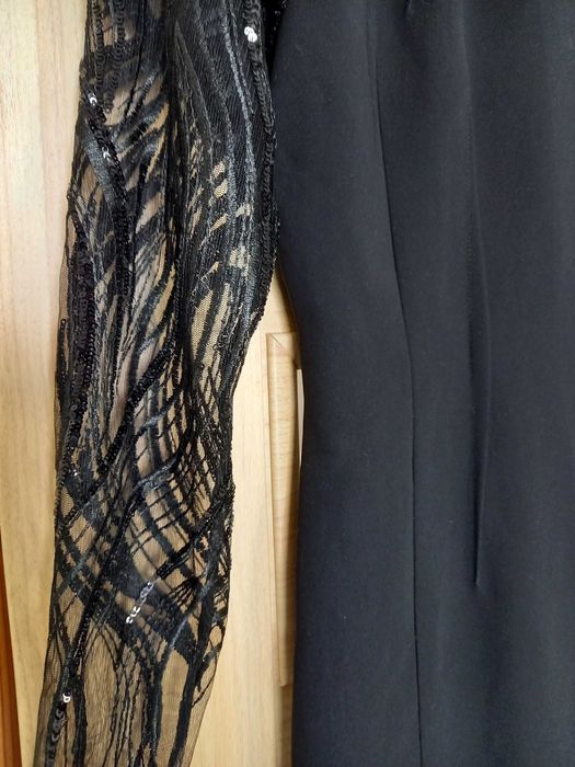 Sukienka Paprocki&Brzozowski wieczorowa mała czarna projekt premium