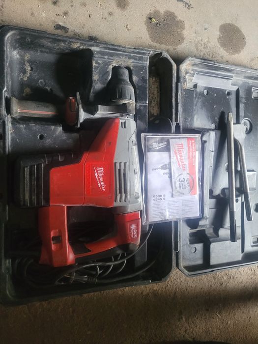 Milwaukee K545 S – Młotowiertarka / Młot udarowy SDS-Max 1300 W – Walizka – 1500 zł