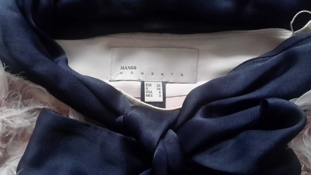 Spódnica z naturalnych piór firmy Mango rozm.36