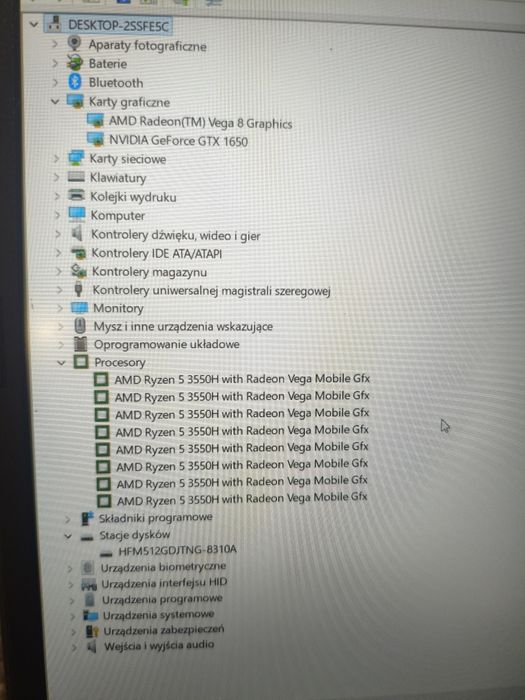 Laptop do gier GAMINGOWY Acer Ryzen 5 Nvidia GTX 1650 16/512gb SSD