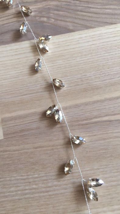 Opaska ślubna krysztalki