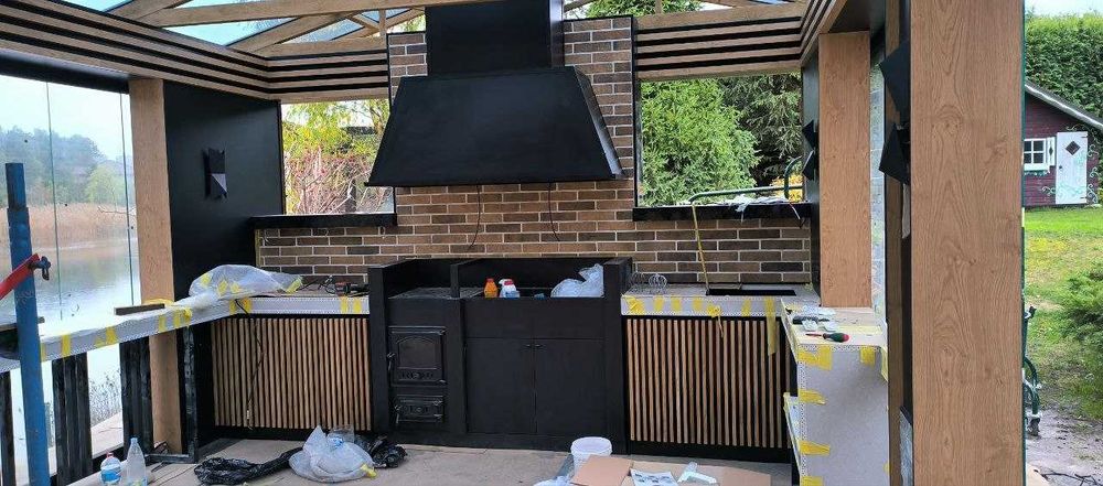 Монтаж; димохід, камін будь-якої складності з водян.,повітр. опаленням