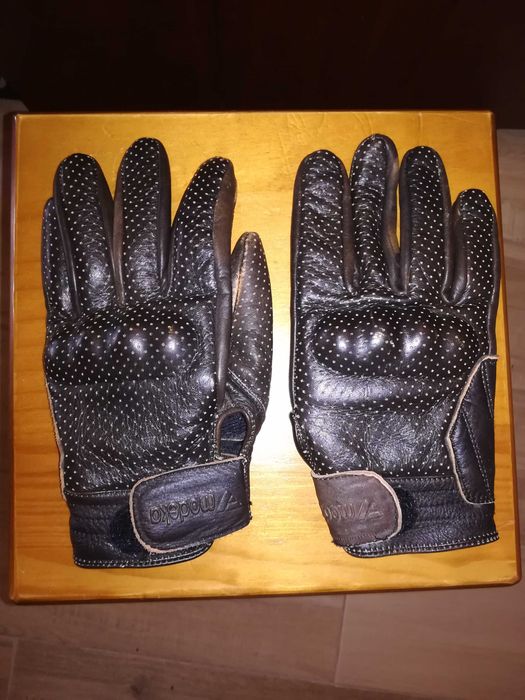 Luvas em pele - moto