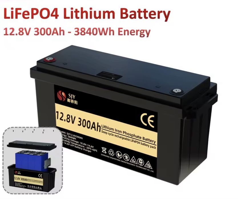 SJY 12V 300Ah - та інші LiFePO4 акумулятори