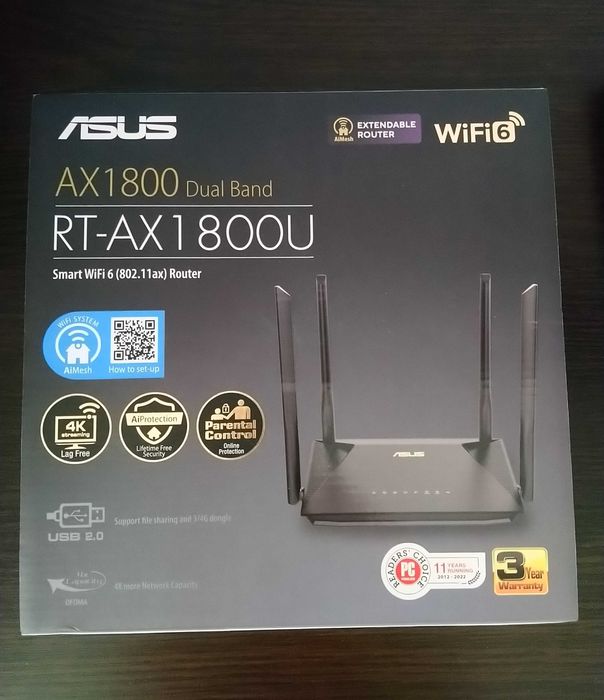 Роутер  ASUS RT-AX1800U