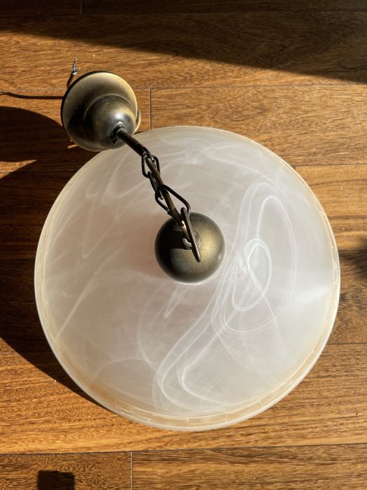 Lampa wisząca sufitowa szklana śr. 40 cm