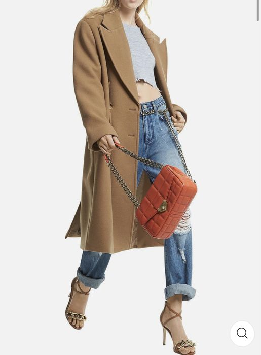 Оригинал Michael kors шерстяное пальто светло-коричневое