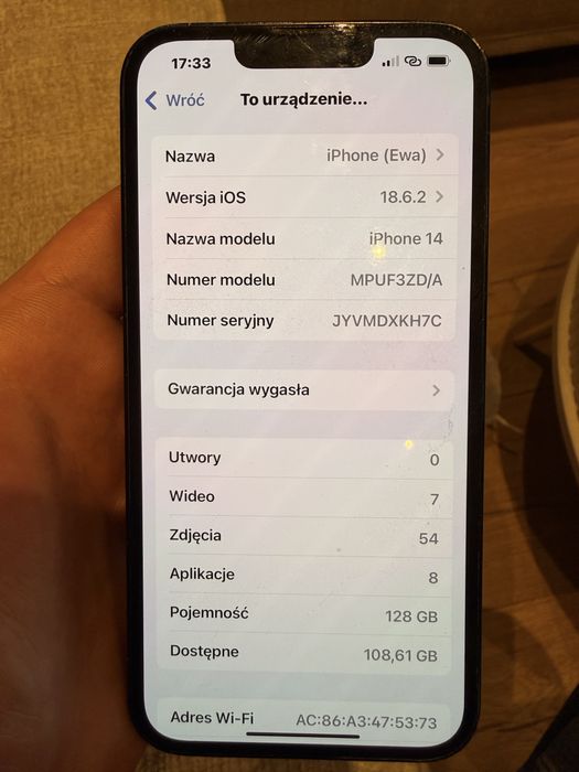 Iphone 14 128 GB kontakt tylko na podany numer!!!
