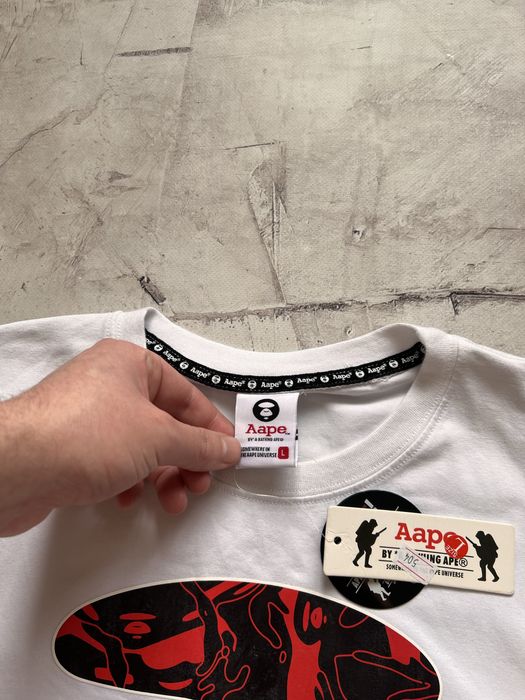 Футболка Bape, бейп біла