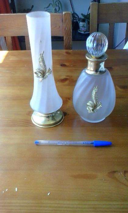 Jarra/Solitário e Frasco, estilo Vintage - Art Deco