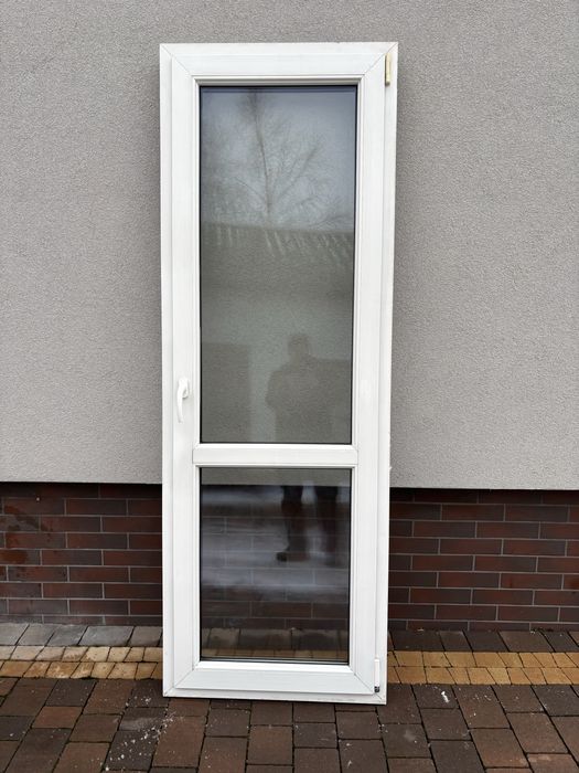 Okno PCV 76 x 216 cm balkonowe