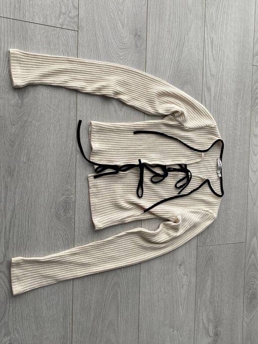 Кофта на завязках, стильная кофта massimo dutti