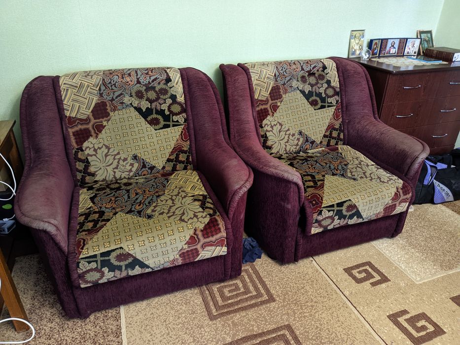 Кресло-кровать 2шт даром