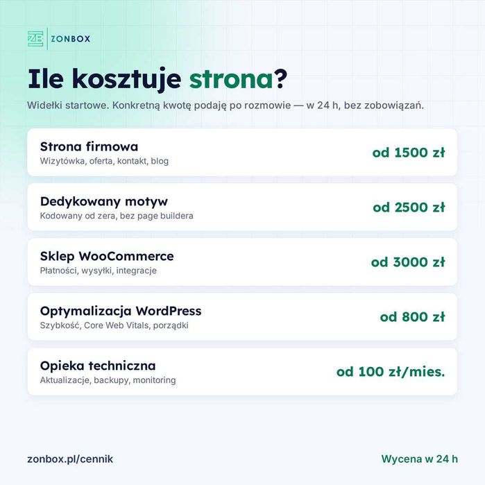Strony internetowe WordPress dla firm - tworzenie stron www i sklepów