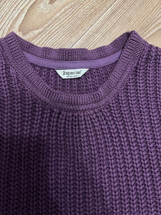 Вязаная теплая желетка туника