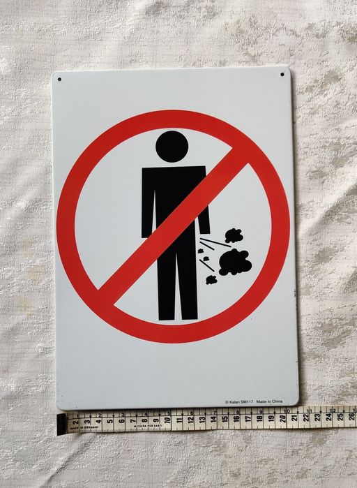 Placa de aviso Brincadeira