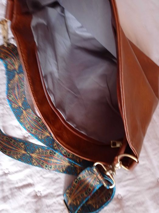 Torba shopper z jedwabną krajką