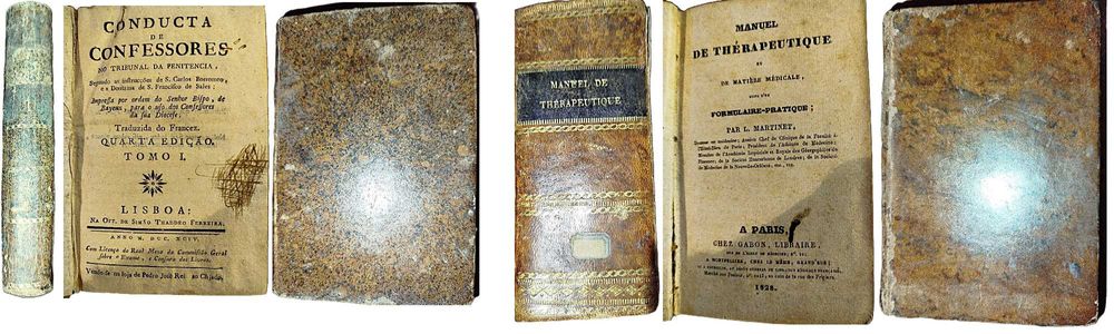 Livros Raros-Tribunal da Penitência-1794- Manual de Therapeutique-1822