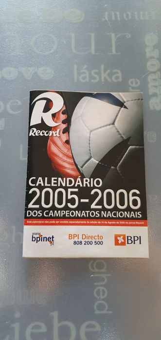 Calendário futebol