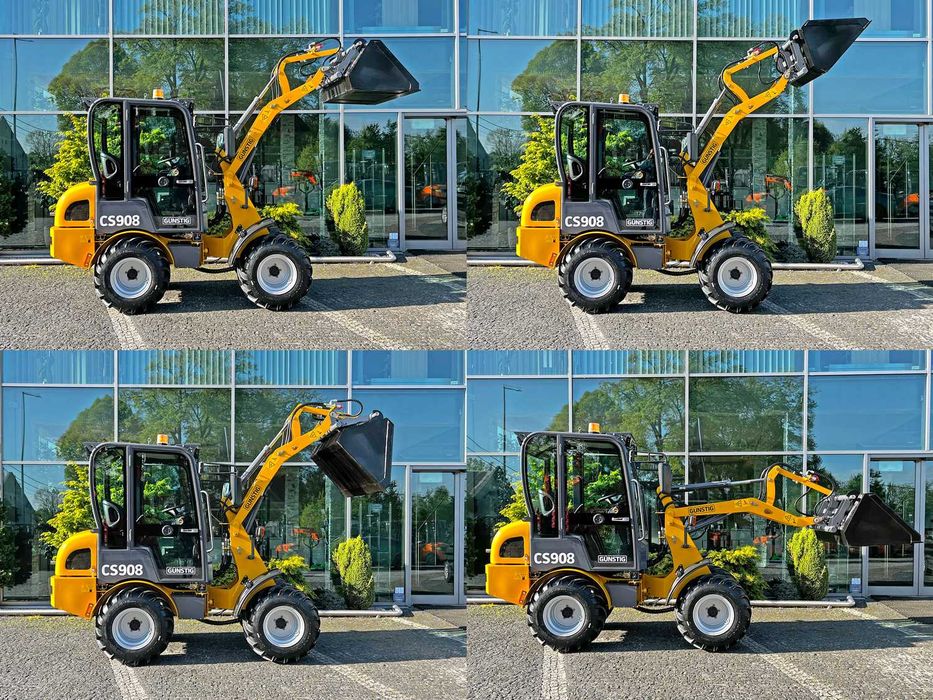 Miniładowarka silnik PERKINS Gunstig CS908 mini ładowarka 800kg 4x4