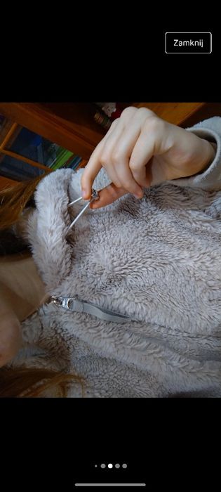 Kurtka futerko beżowa
