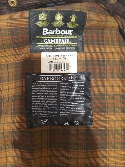 Vendo casaco Barbour Gamefair XXL