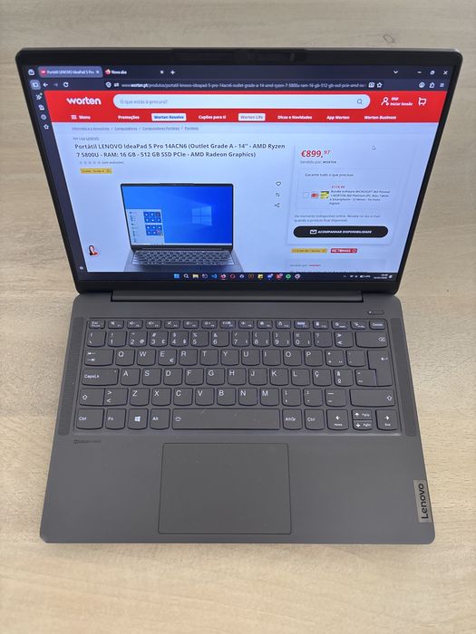 Lenovo IdeaPad 5 Pro 14” Ryzen 7 5800U 16GB 512GB SSD