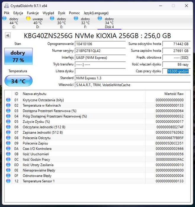 Profesjonalna karta pamięci cfexpress type b 256gb kioxia