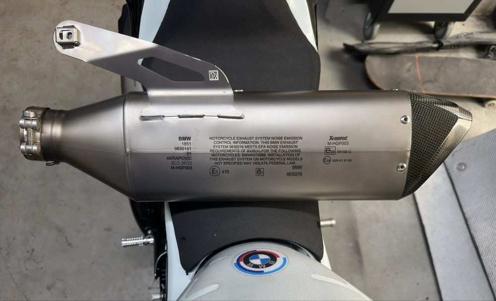 Ponteira Akrapovic original BMW M1000rr/S1000rr/ S1000r/ XR1000