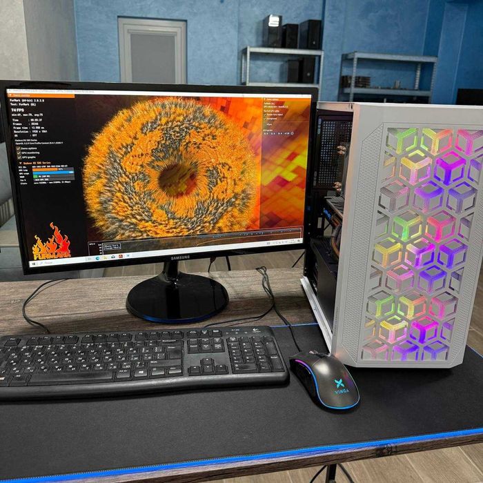 Ігровий комп’ютер 24 ядра Системний блок 16GB DDR4 + RX 580 відеокарта комп для ігор