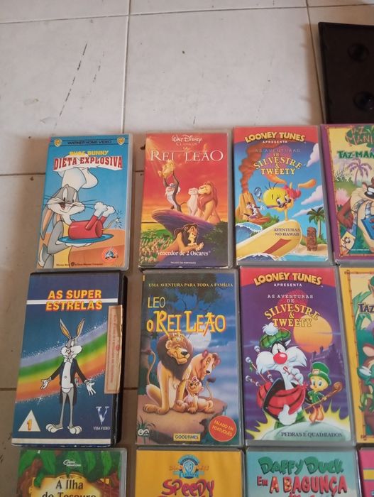 Cassetes VHS criança