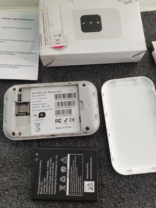 Роутер 4G FDD LTE Mobile WiFi model MF800-2