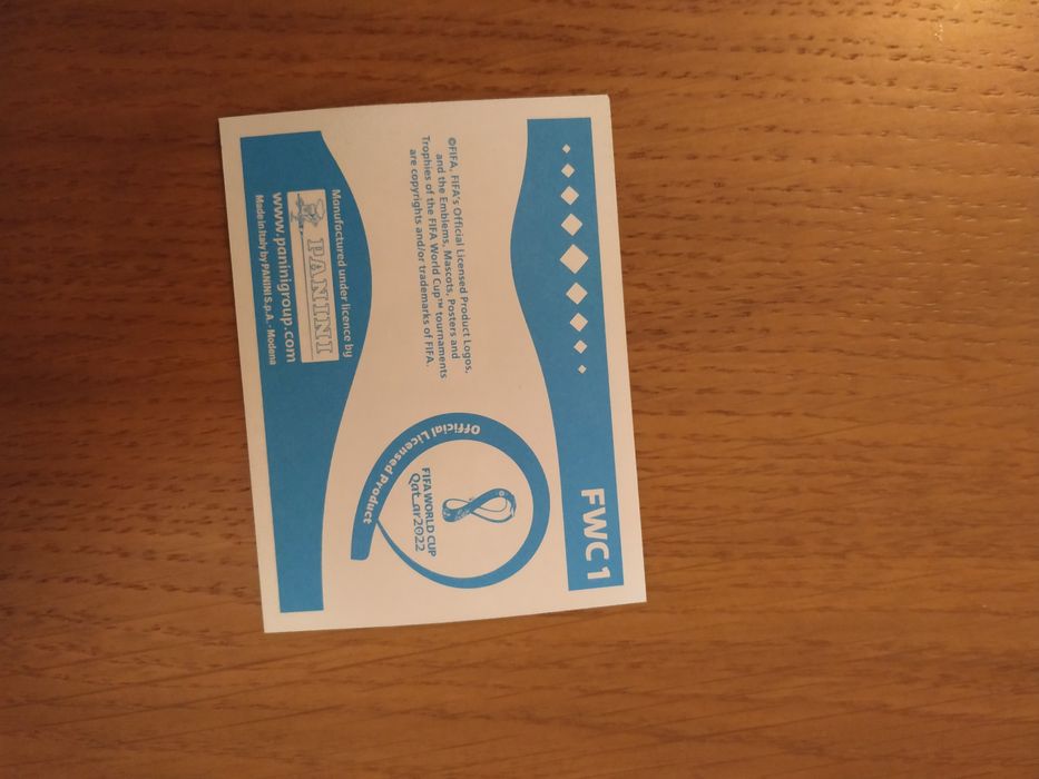Cromo Panini FIFA FWC1