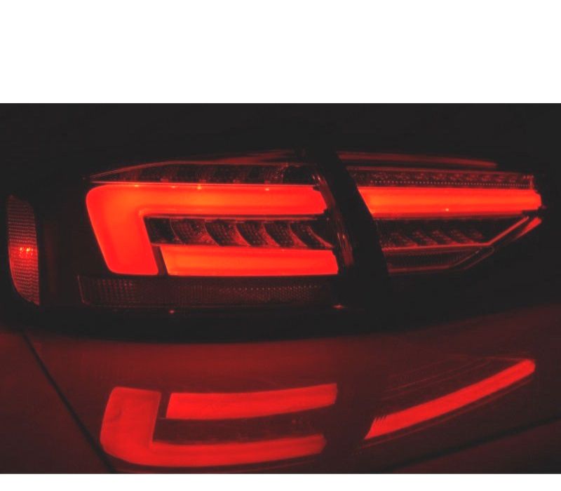 CONJUNTO DE FAROLINS AUDI A4 B8 SEDAN LED DINÂMICOS PRETO POR LED ORIGINAL