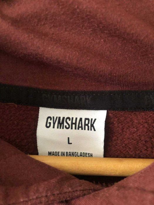 Бордова кофта худі Gymshark