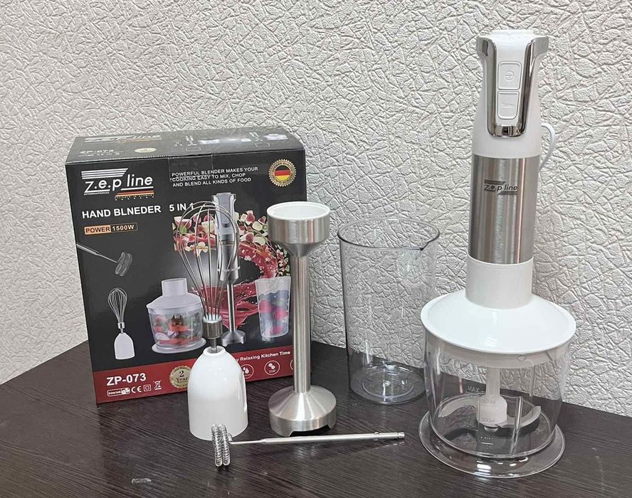 Продам блендер/міксер/подрібнювач 5в1 Zepline 1500ВТ. Краща ціна!