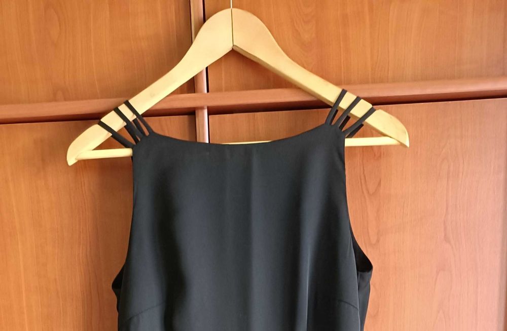 Vestido cerimónia preto, tam S, marca Ana Sousa
