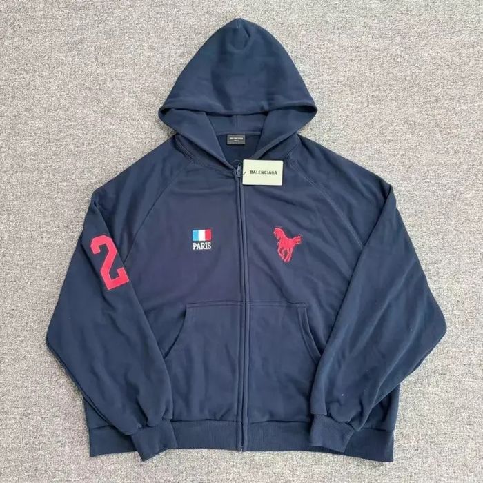 Зип худи Balenciaga unisex замена Polo Ralph Баленсиага