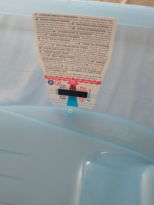 Banheira bebé azul