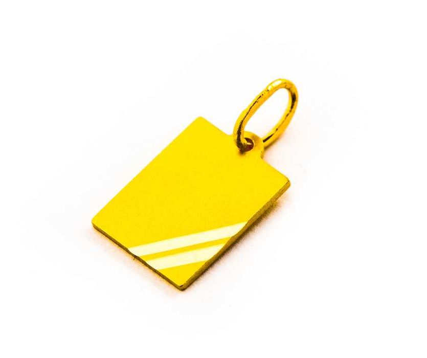 Złota Zawieszka - BLASZKA POD GRAWERUNEK - 14K 1,13g - WEGAR - Kraków
