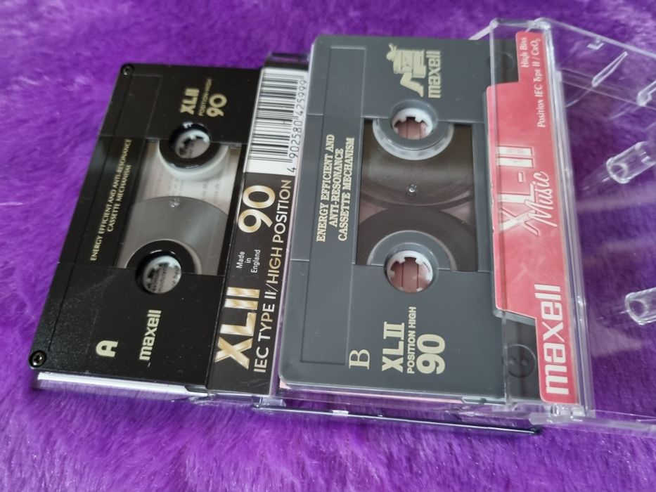 Kasety maxell xl2 nowe bez foli nagrane