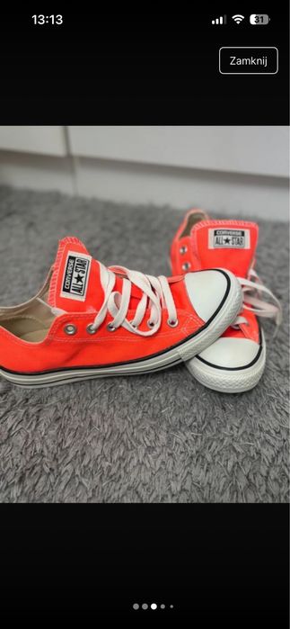 Converse neon pomaranczowy r.39