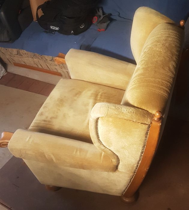 Fotel Uszak PRL stan bardzo dobry klasyk