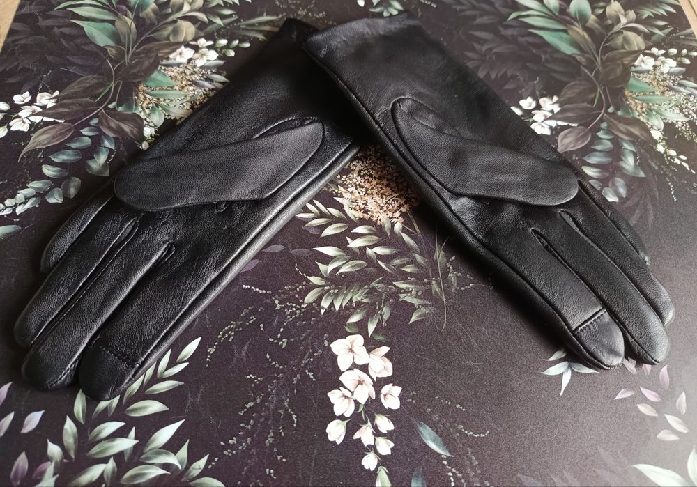 Wittchen, damskie rękawiczki skórzane, śliczne, ocieplane