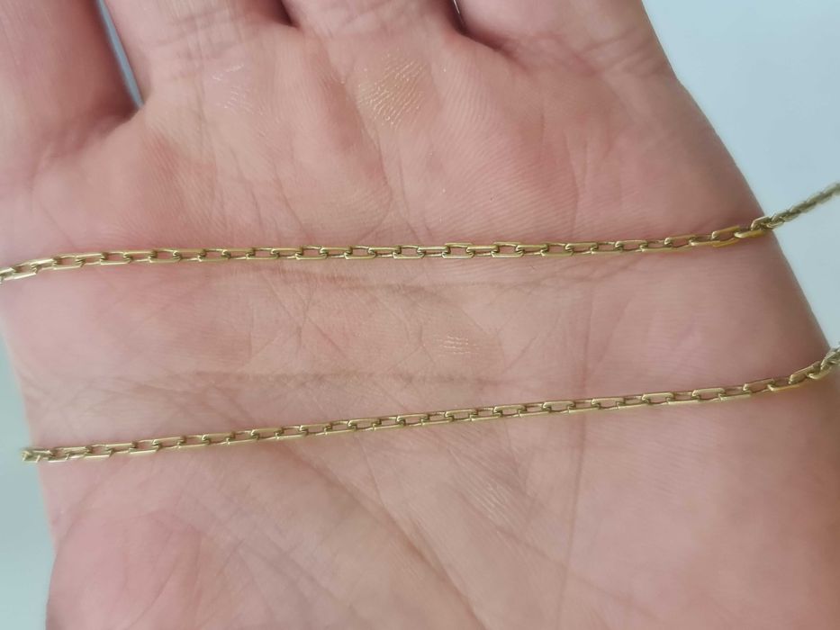 Klasyczny złoty łańcuszek męski/ 750/ 6.08 gram/ 58cm/ Ankier