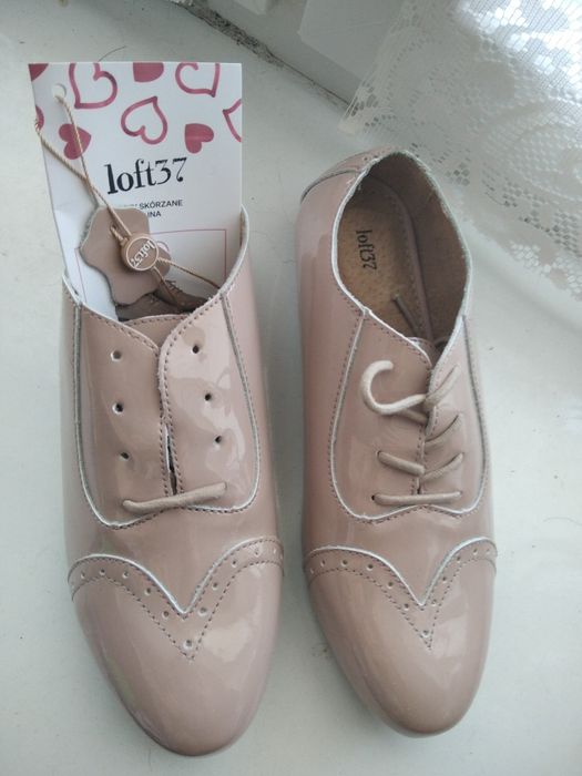 Nowe Pantofle damskie skórzane