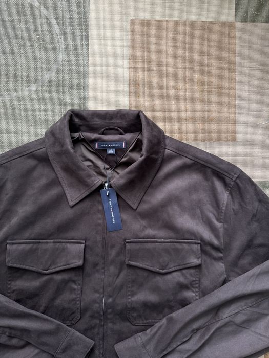 Нова Оригінальна куртка Tommy Hilfiger Faux Suede Dark Coffee