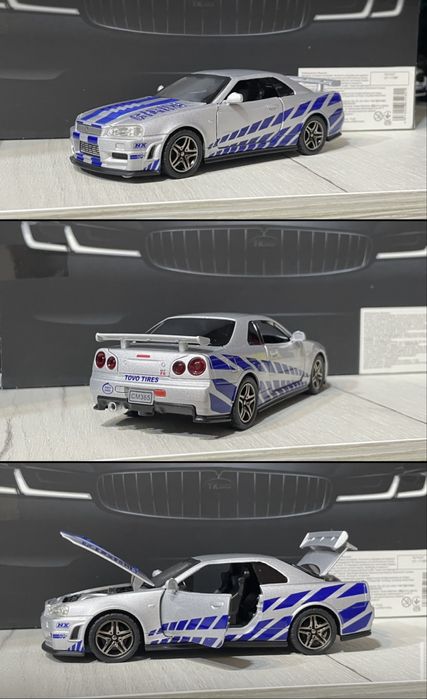 Машинка 1:32 1:24 1:18 NISSAN GT-R металева модель колекція іграшка