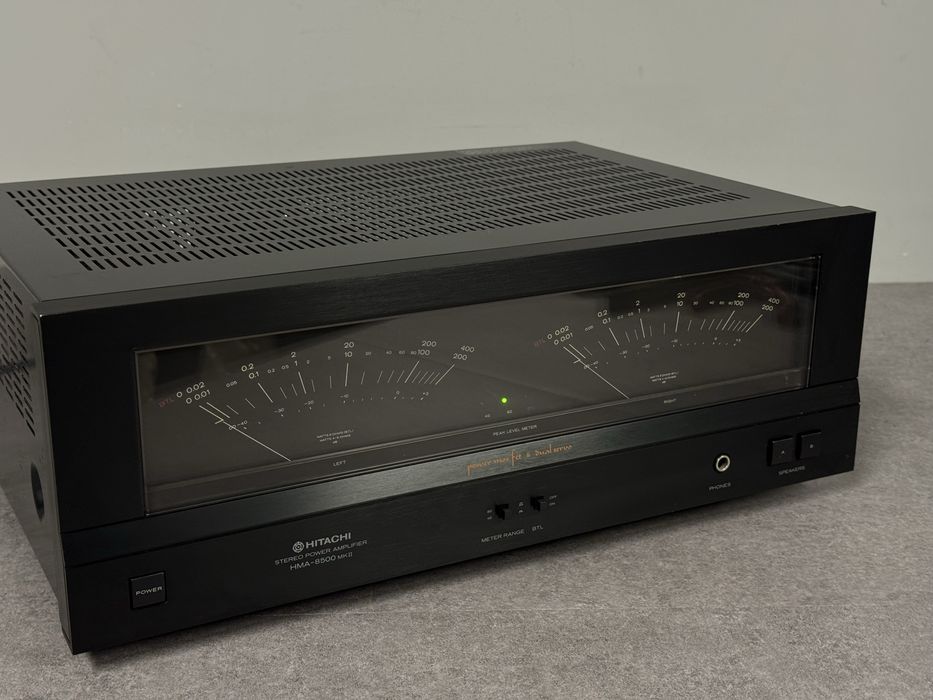 Potężna Końcowka mocy Hitachi HMA-8500 MK2 - Vintage Hi Fi, wychyły